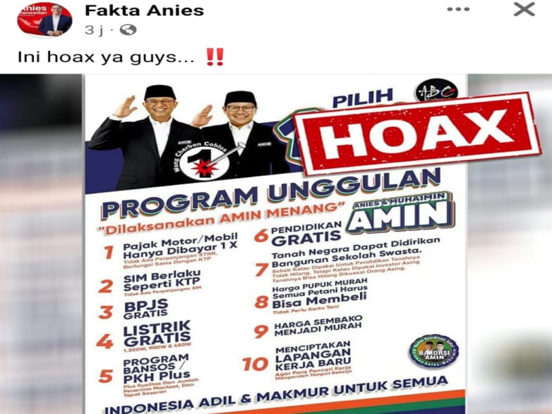 Brosur Program Anies-Muhaimin Tidak Akurat, Timnas AMIN Berikan Klarifikasi