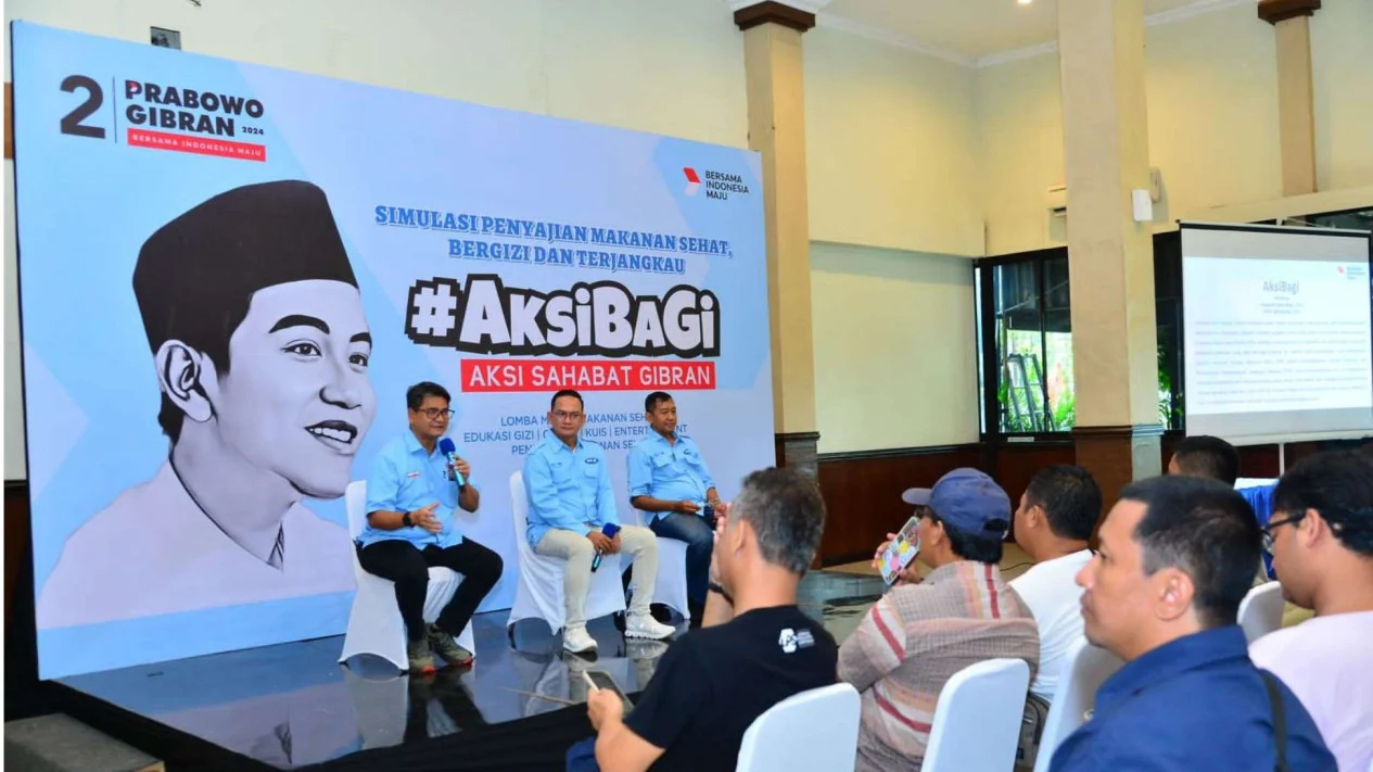 Relawan Aksi Sahabat Gibran Lakukan Simulasi Program Makan Siang Gratis di Semarang