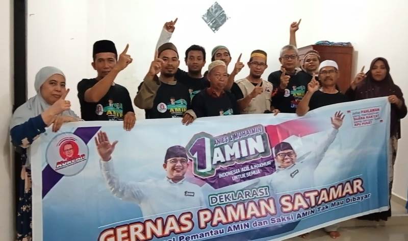 Relawan AMIN di Mamuju Sulbar Siap Menjadi Saksi Tanpa Dibayar Dengan Deklarasi Komitmen