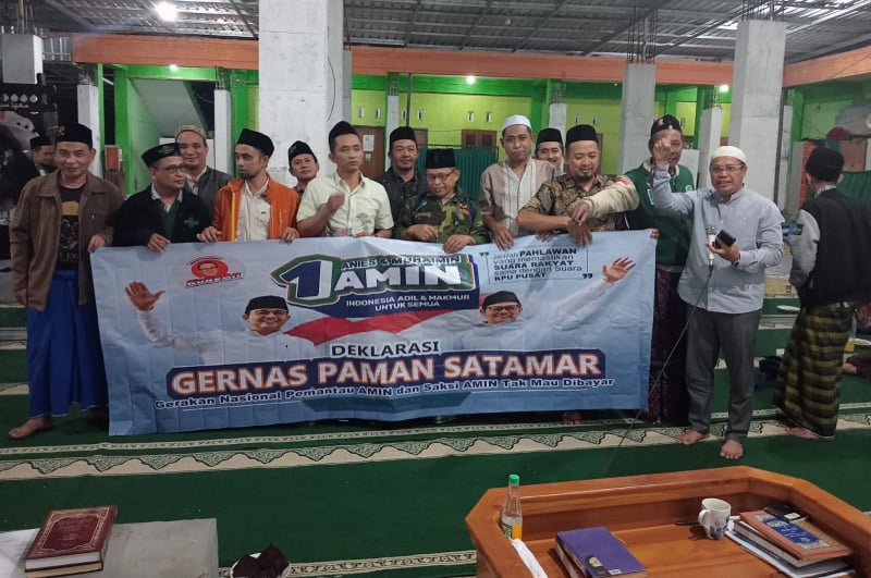 Relawan AMIN di Malang Siap Jadi Saksi Tanpa Dibayar saat Deklarasi Gernas Paman Satamar