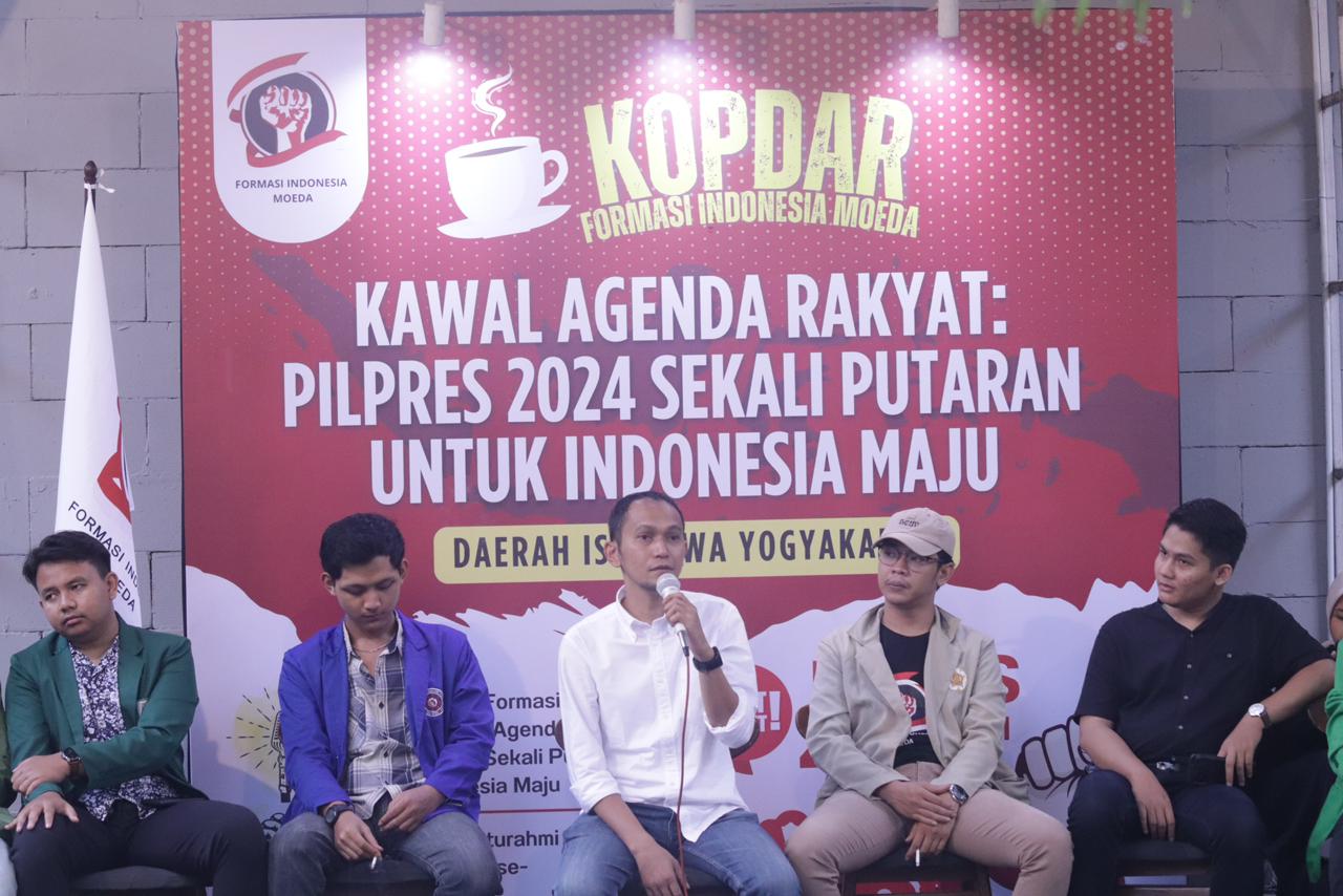 Ratusan Mahasiswa di Yogyakarta Menyambut Acara Kopdar Formasi Indonesia Moeda, Mendukung Gagasan Pilpres Satu Putaran