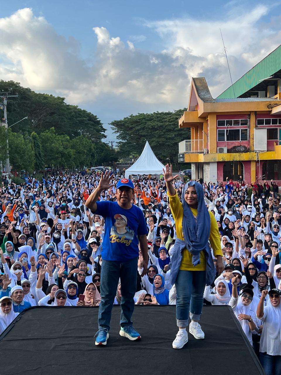 Ribuan Ibu Antusias Bergabung dalam Senam Bareng BESTI, Dukungan Meledak